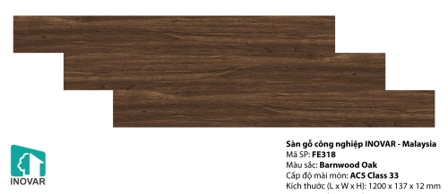 Sàn gỗ inovar 12mm - FE318
