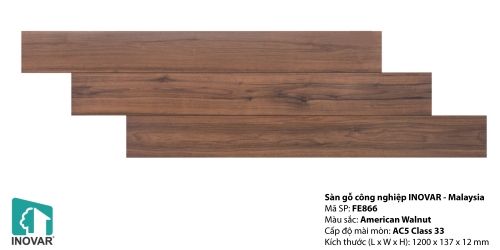 Sàn gỗ inovar 12mm - FE866