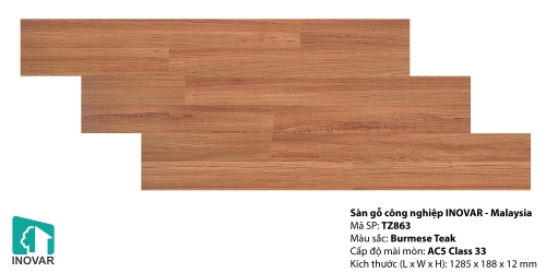 Sàn gỗ inovar 12mm - TZ863