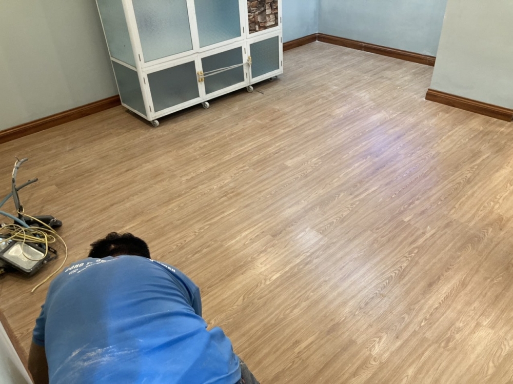 Hoàn thiện sàn nhựa hèm khóa apollo floor - Quảng Nam