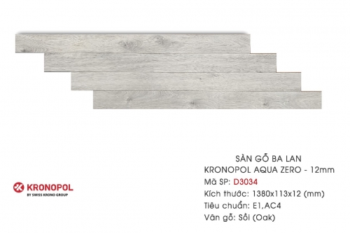 Sàn gỗ Kronopol Aqua Zero 12mm/AC4 - D3034