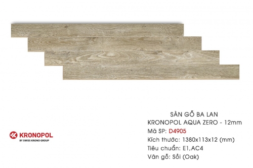 Sàn gỗ Kronopol Aqua Zero 12mm/AC4 - D4905