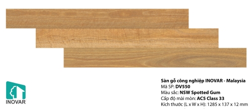 Sàn gỗ inovar 12mm - DV550