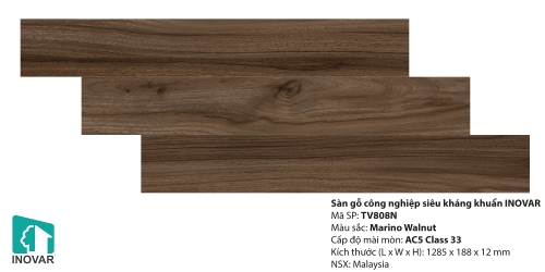 Sàn gỗ inovar 12mm - TV808N