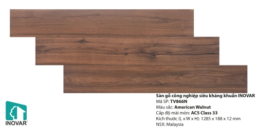 Sàn gỗ inovar 12mm - TV866N