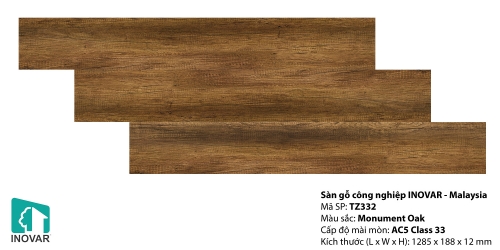 Sàn gỗ inovar 12mm - TZ332