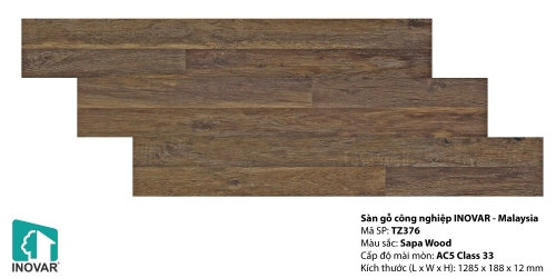 Sàn gỗ inovar 12mm - TZ376