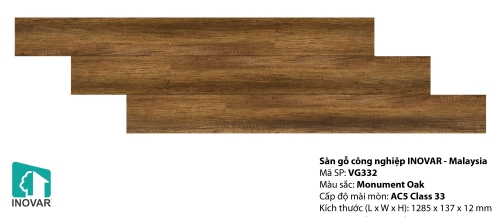 Sàn gỗ inovar 12mm - VG332